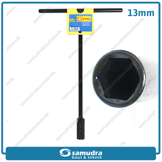 LIPPRO 886-13 Kunci Sok T Hitam 13 mm