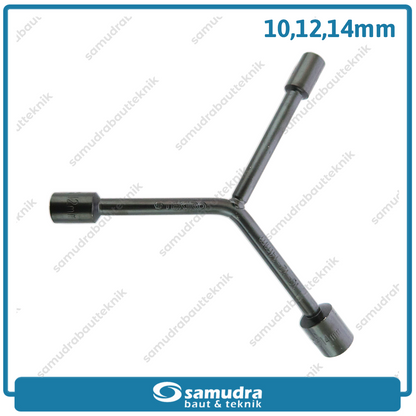 TEKIRO WR-YT0268 Kunci Sok Y Pendek 10-12-14 mm