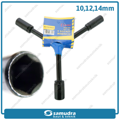 LIPPRO 881-04 Kunci Sok Y Pendek 10-12-14 mm