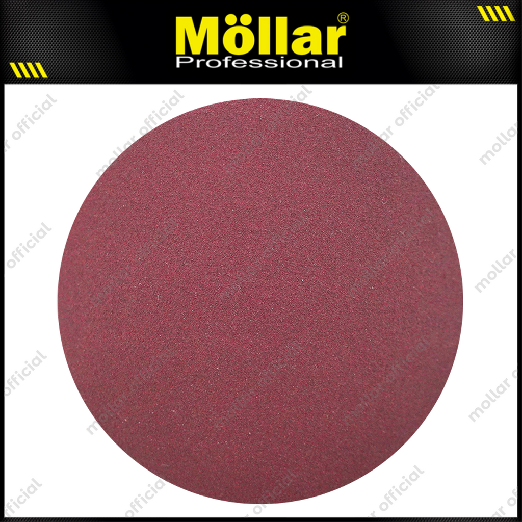 HSS Amplas Bulat No 240 Amplas Velcro Tempel Mata Gerinda 4 Inch - 50 Pcs