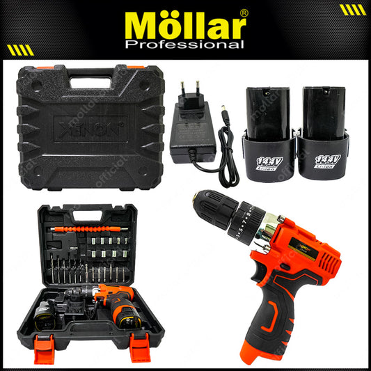 XENON CDID707 Mesin Bor Beton Baterai Aksesoris 14.4V / Cordless Impact Drill