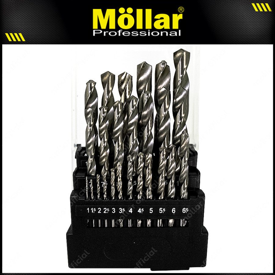 MOLLAR Mata Bor Besi Set 25 pcs (1-13 mm)