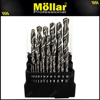 MOLLAR Mata Bor Besi Set 25 pcs (1-13 mm)