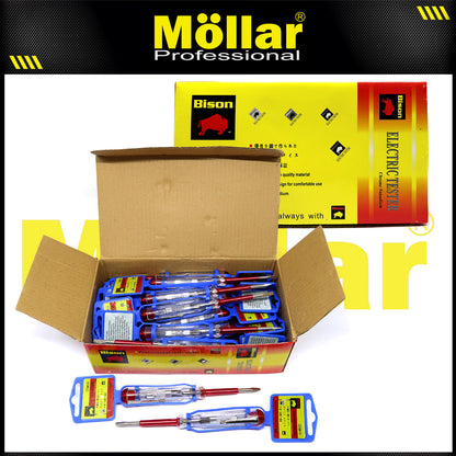 BISON 888 1 Pak 24 Pcs Obeng Tespen Listrik Ac Testpen Minus Test Pen