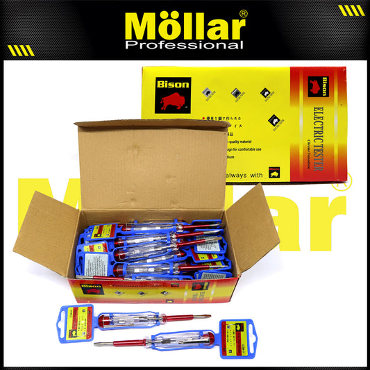 BISON 888 1 Pak 24 Pcs Obeng Tespen Listrik Ac Testpen Minus Test Pen