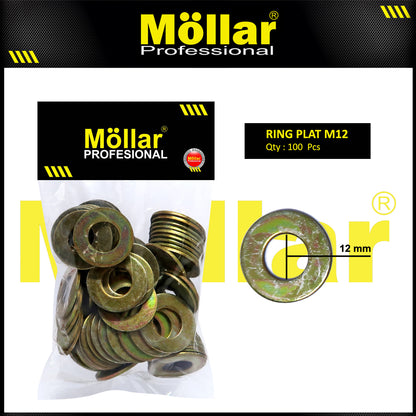 MOLLAR 93-076 Ring Plat M12 - 100 pcs