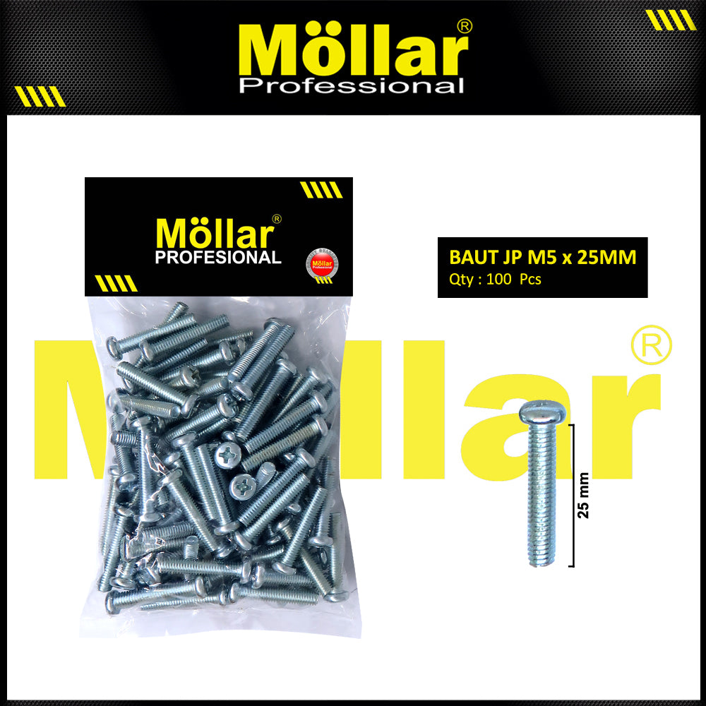 MOLLAR 93-111 Baut JP M5 x 25 - 100 pcs