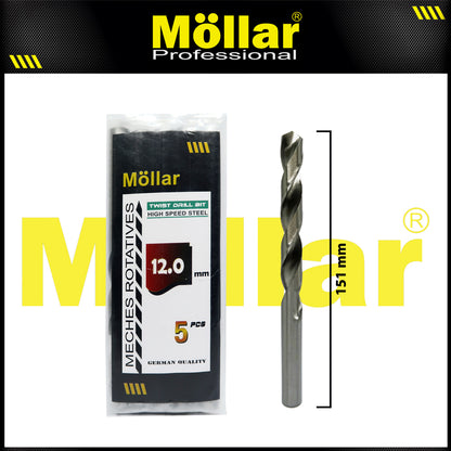 MOLLAR Mata Bor Besi HSS Putih 12 mm