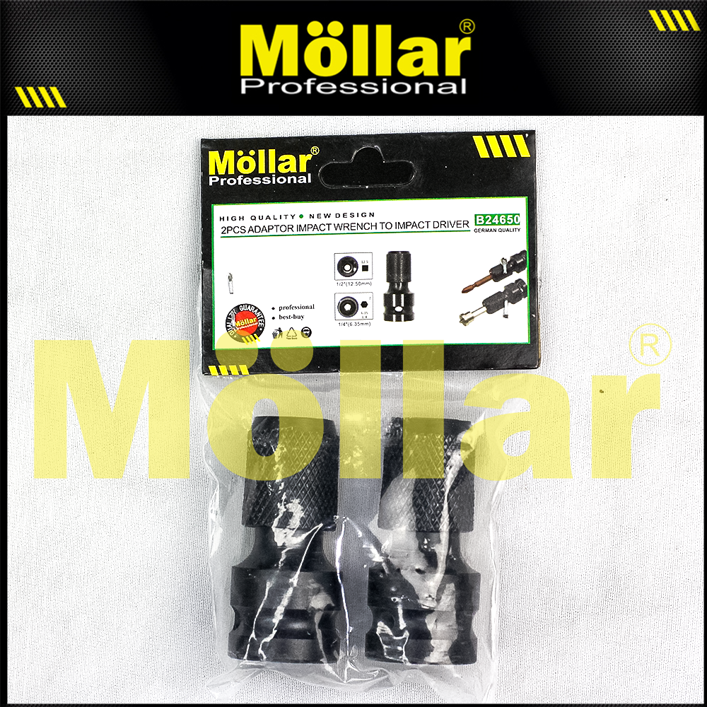 MOLLAR B24650 Adaptor Mata Obeng Mesin Impact Wrench Set 2 pcs