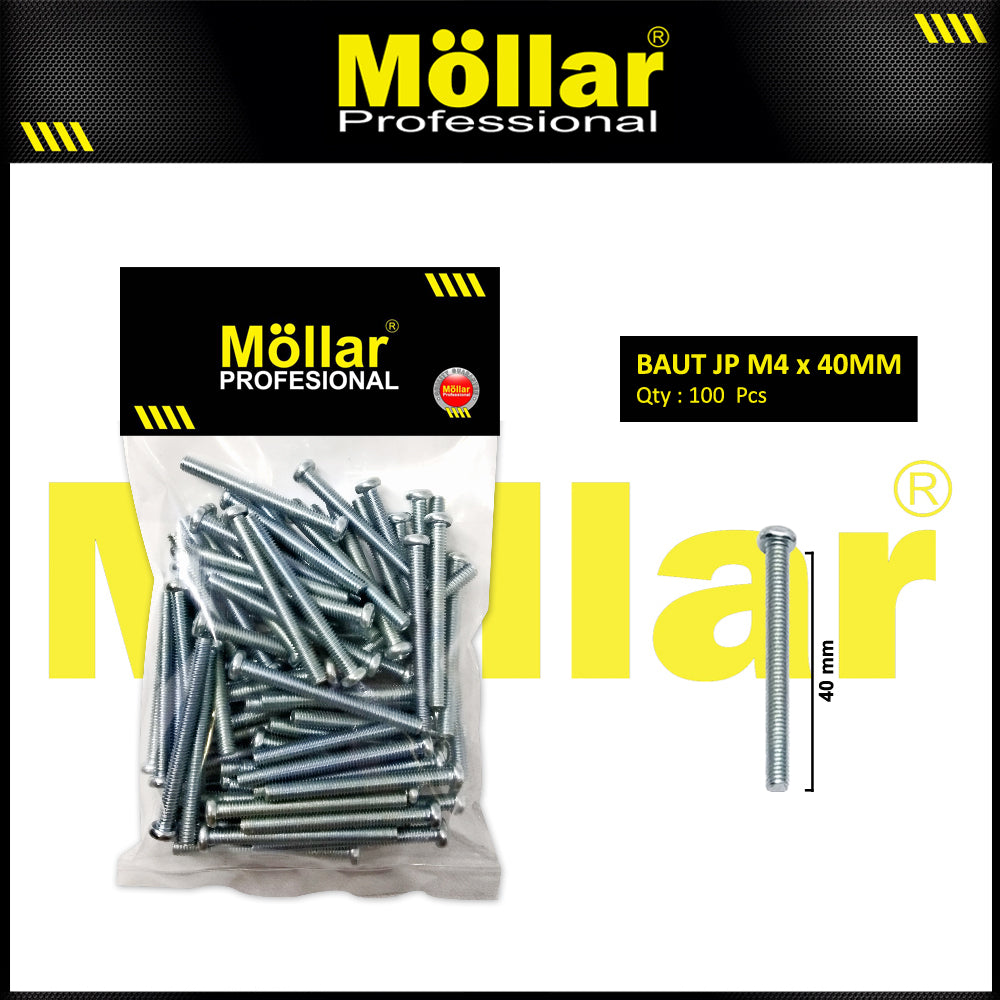 MOLLAR 93-103 Baut JP M4 x 40 - 100 pcs