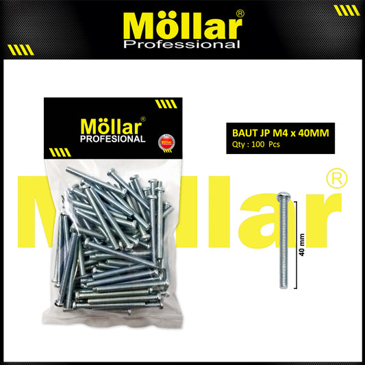 MOLLAR 93-103 Baut JP M4 x 40 - 100 pcs