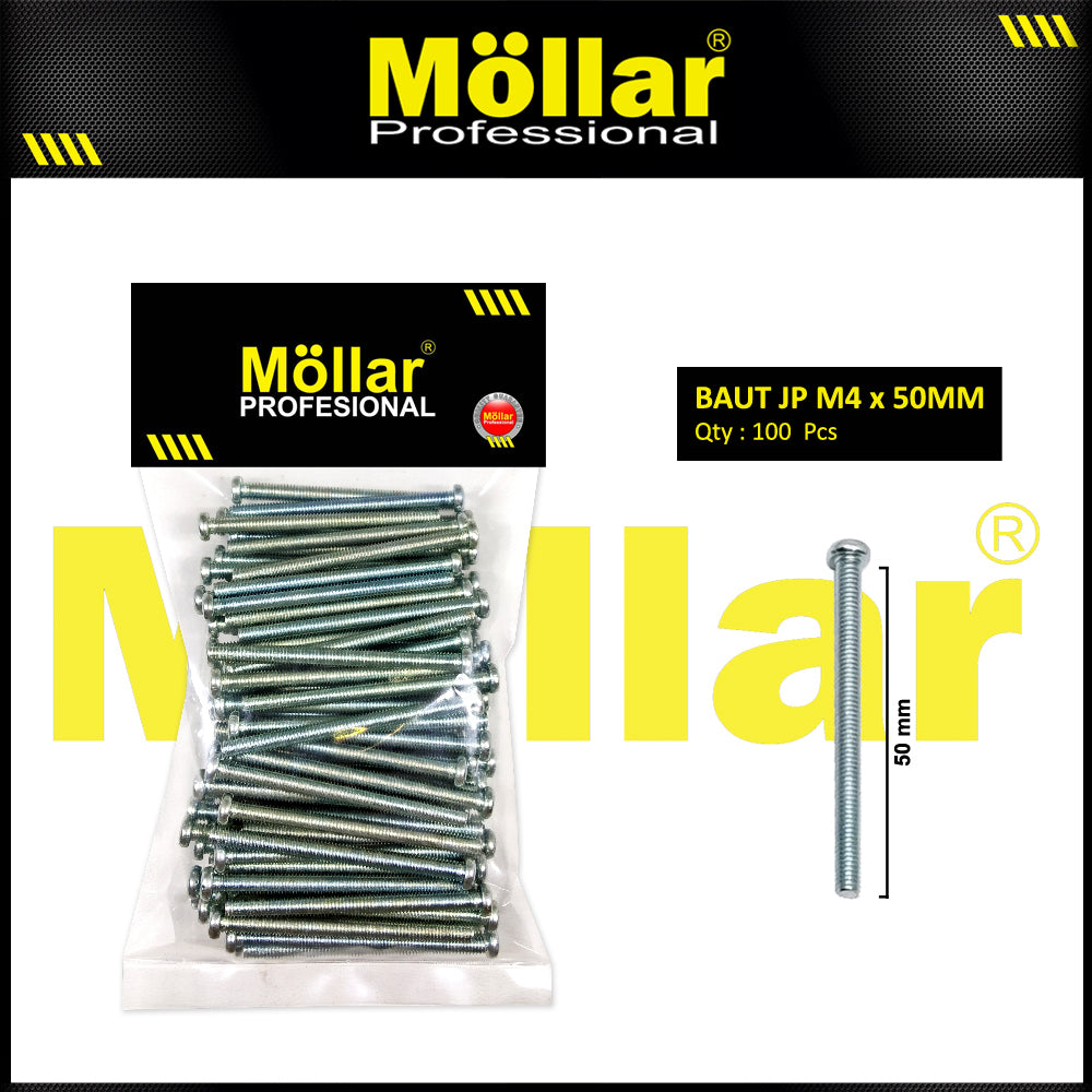 MOLLAR 93-105 Baut JP M4 x 50 - 100 pcs