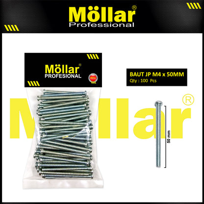 MOLLAR 93-105 Baut JP M4 x 50 - 100 pcs