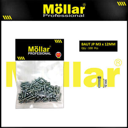 MOLLAR 93-085 Baut JP M3 x 12 - 100 pcs