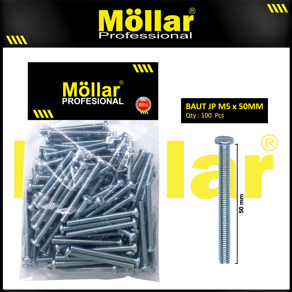 MOLLAR 93-116 Baut JP M5 x 50 - 100 pcs