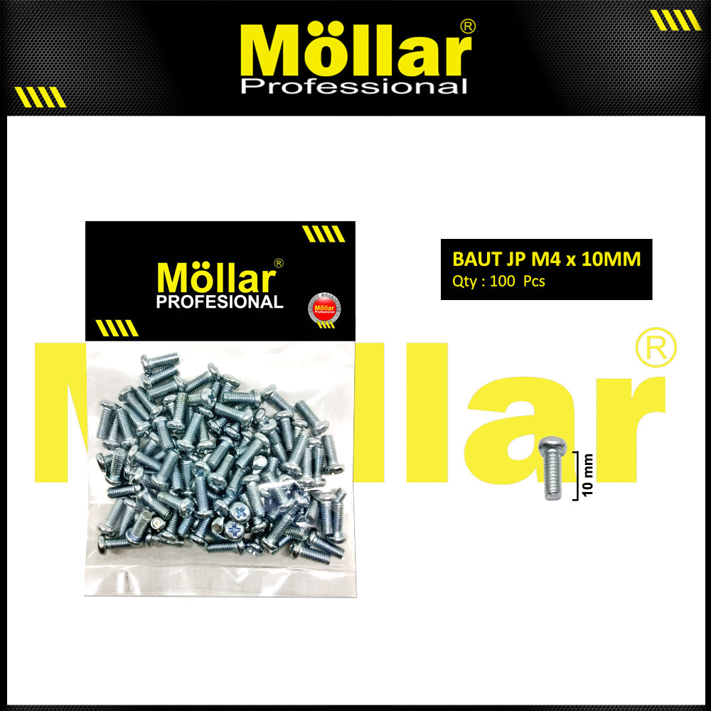 MOLLAR 93-096 Baut JP M4 x 10 - 100 pcs