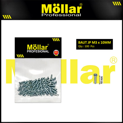 MOLLAR 93-084 Baut JP M3 x 10 - 100 pcs