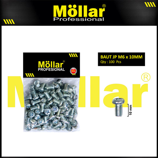 MOLLAR 93-118 Baut JP M6 x 10 - 100 pcs