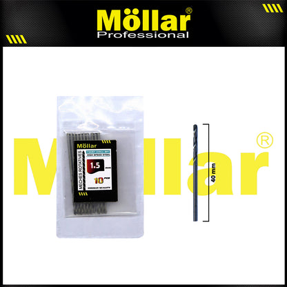 MOLLAR Mata Bor Besi HSS Putih 1.5 mm