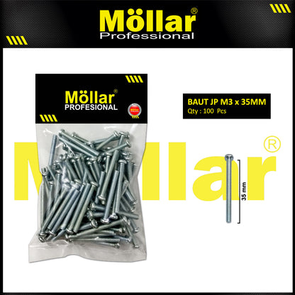 MOLLAR 93-090 Baut JP M3 x 35 - 100 pcs