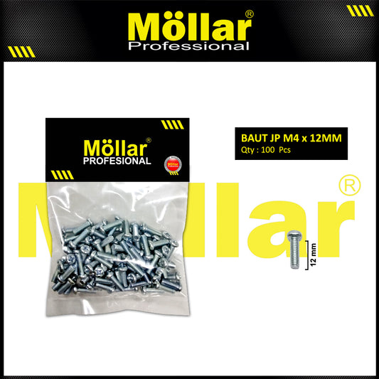 MOLLAR 93-097 Baut JP M4 x 12 - 100 pcs