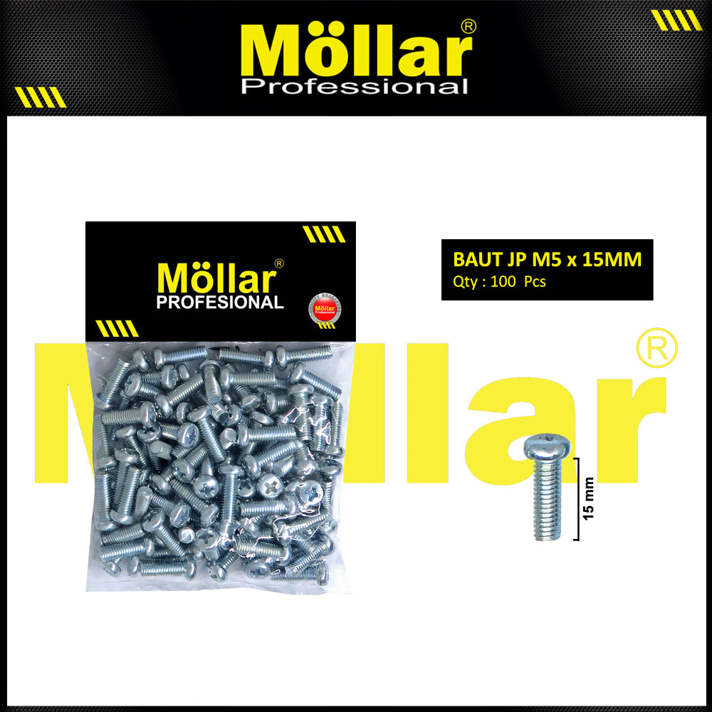 MOLLAR 93-109 Baut JP M5 x 15 - 100 pcs
