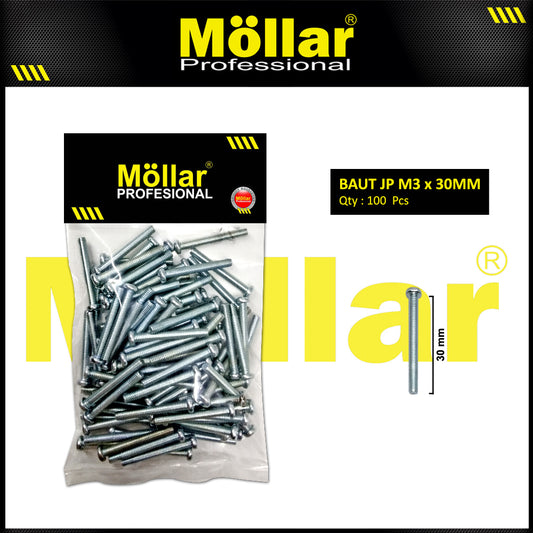 MOLLAR 93-089 Baut JP M3 x 30 - 100 pcs