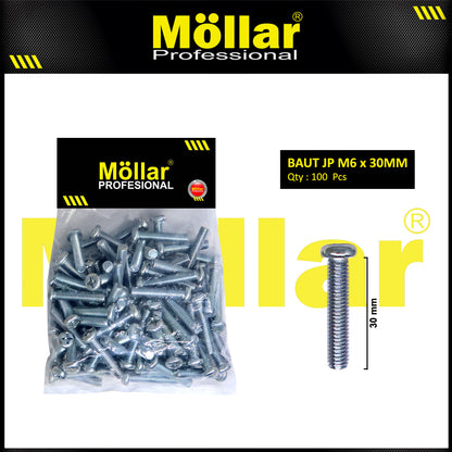 MOLLAR 93-123 Baut JP M6 x 30 - 100 pcs