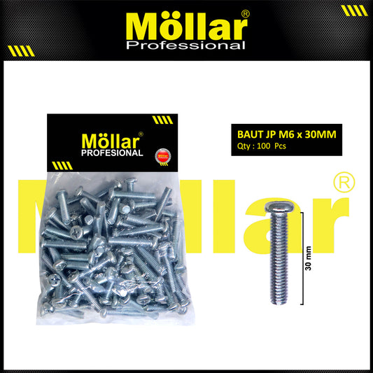 MOLLAR 93-123 Baut JP M6 x 30 - 100 pcs