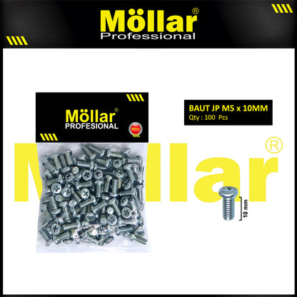MOLLAR 93-107 Baut JP M5 x 10 - 100 pcs