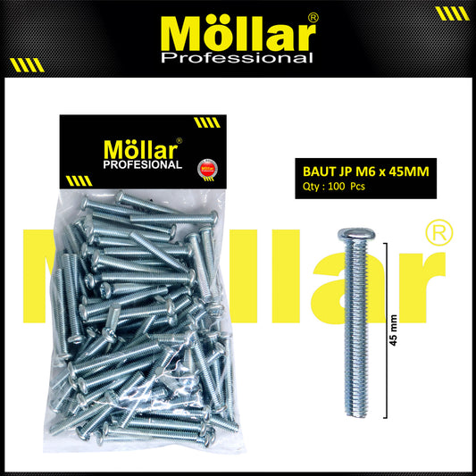 MOLLAR 93-126 Baut JP M6 x 45 - 100 pcs
