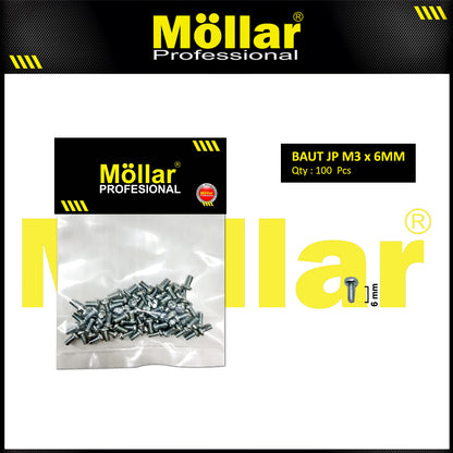 MOLLAR 93-082 Baut JP M3 x 6 - 100 pcs