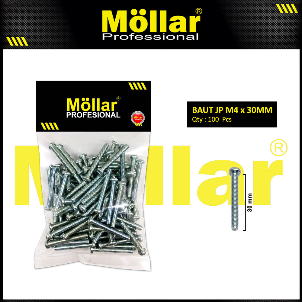 MOLLAR 93-101 Baut JP M4 x 30 - 100 pcs