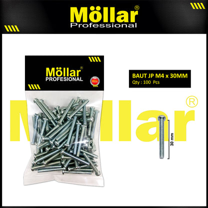MOLLAR 93-101 Baut JP M4 x 30 - 100 pcs