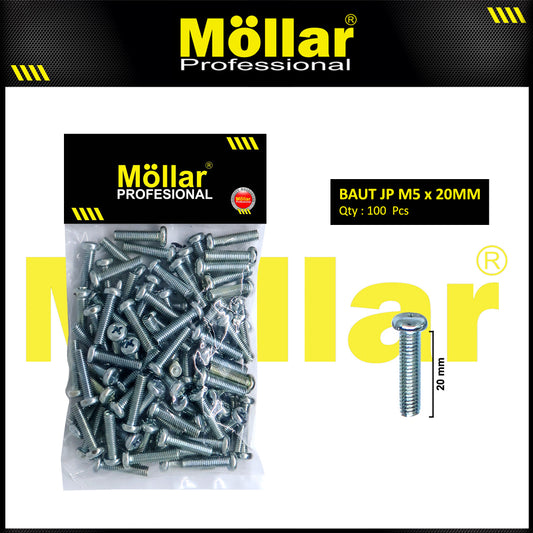 MOLLAR 93-110 Baut JP M5 x 20 - 100 pcs