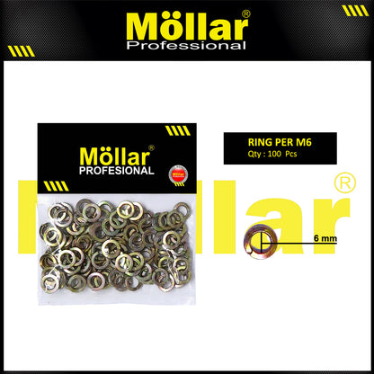 MOLLAR 93-078 Ring Per M6 - 100 pcs