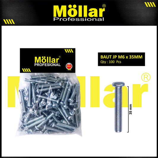 MOLLAR 93-124 Baut JP M6 x 35 - 100 pcs
