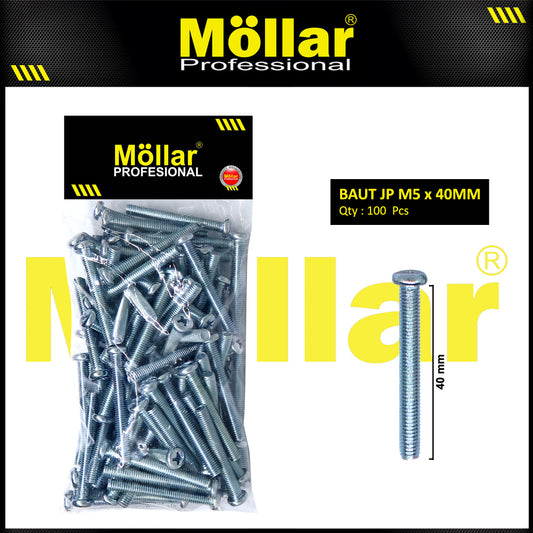 MOLLAR 93-114 Baut JP M5 x 40 - 100 pcs