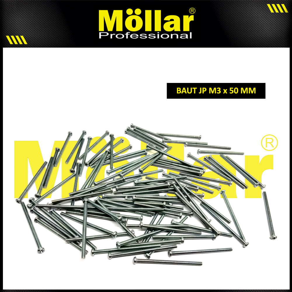MOLLAR 93-093 Baut JP M3 x 50 - 100 pcs