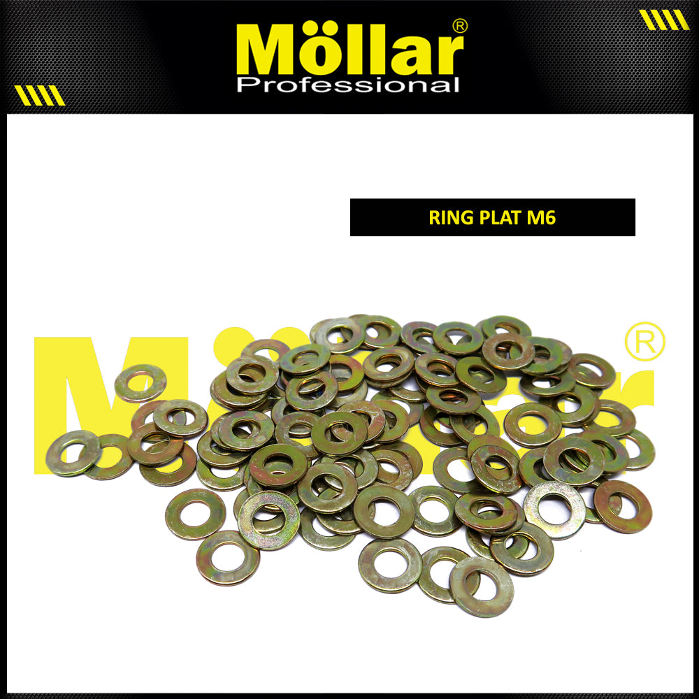 MOLLAR 93-073 Ring Plat M6 - 100 pcs