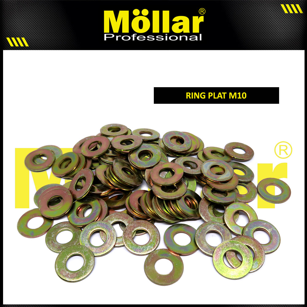 MOLLAR 93-075 Ring Plat M10 - 100 pcs