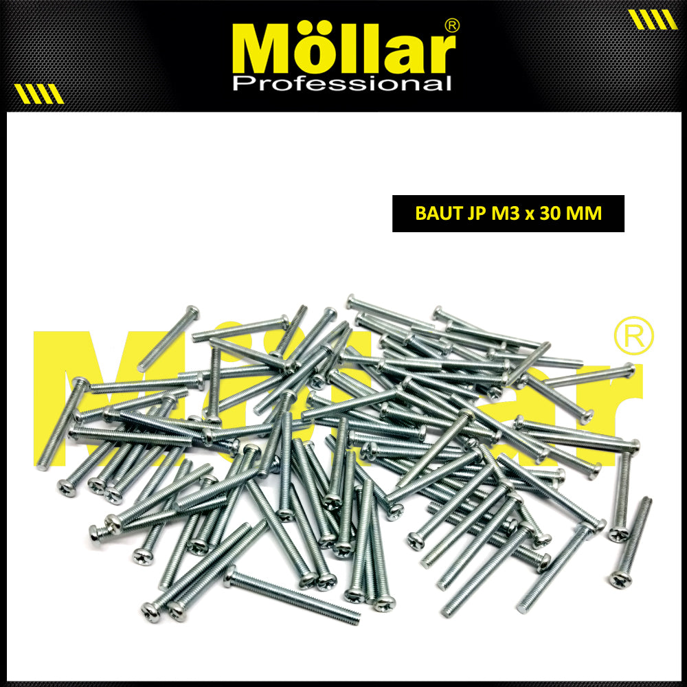 MOLLAR 93-089 Baut JP M3 x 30 - 100 pcs