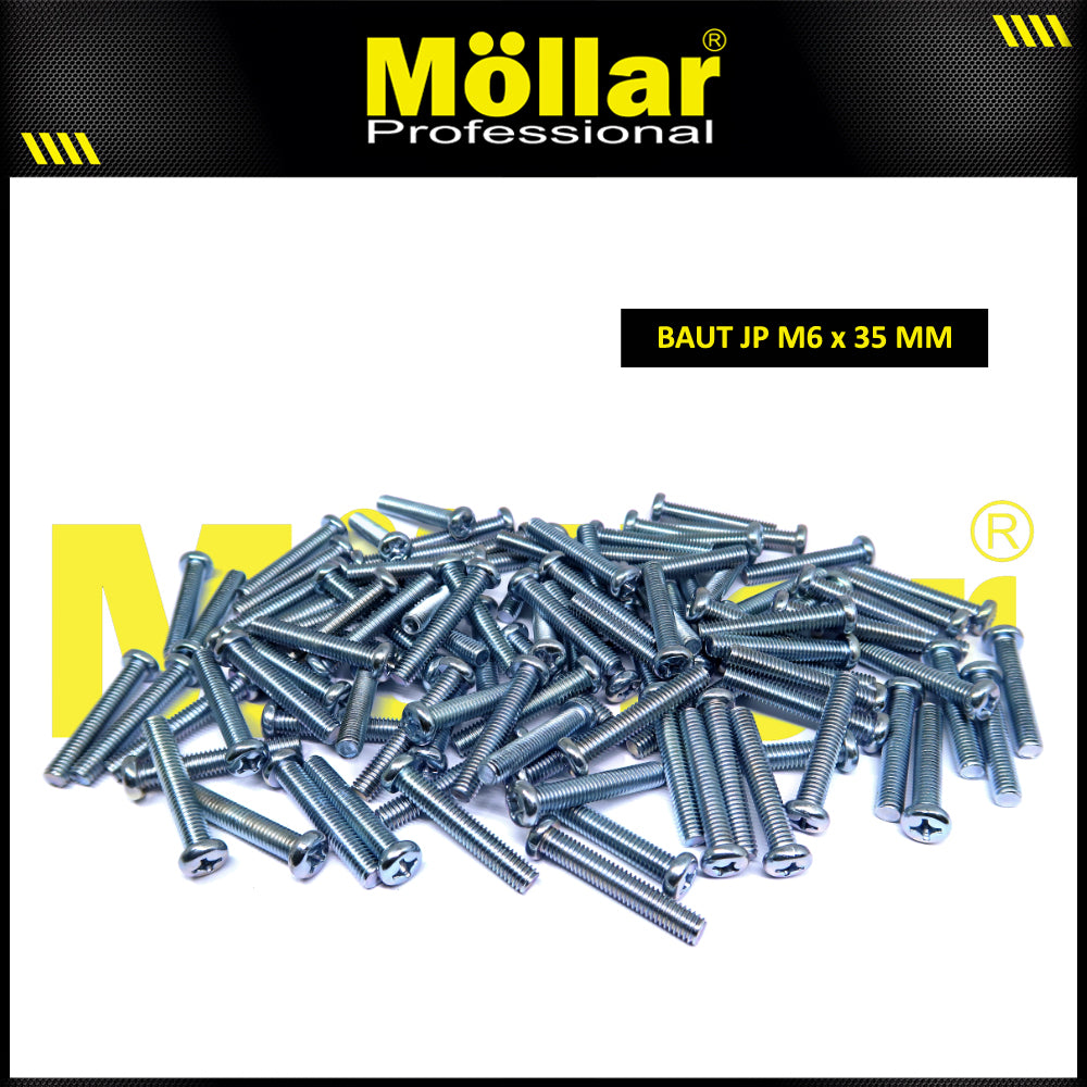 MOLLAR 93-124 Baut JP M6 x 35 - 100 pcs