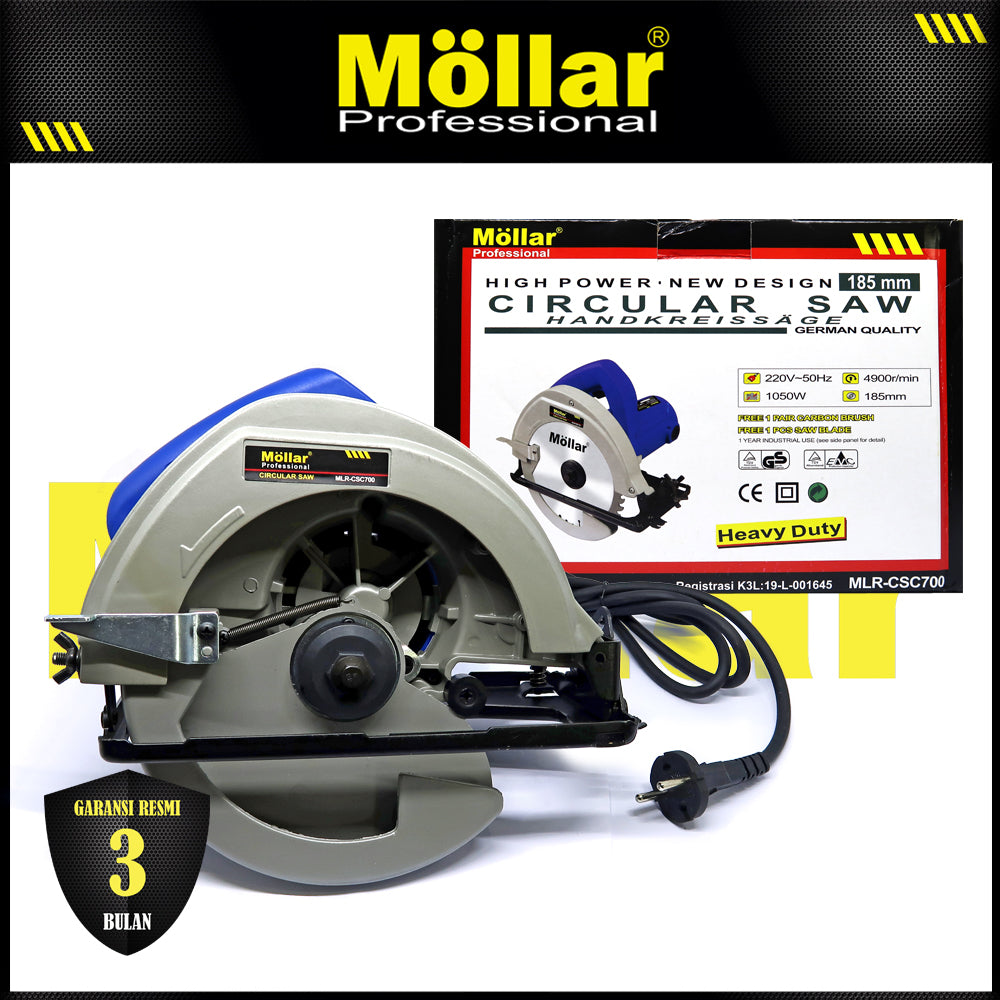 MOLLAR CSC700 Mesin Gergaji Sirkel Listrik 7" / Circular Saw