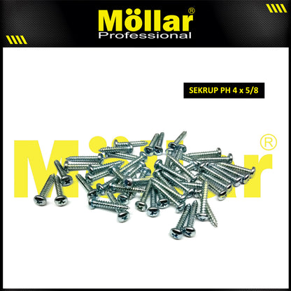 MOLLAR 93-017 Skrup PH 4 x 5/8 - 100 pcs
