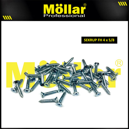 MOLLAR 93-041 Sekrup FH 4 x 5/8 - 100 pcs