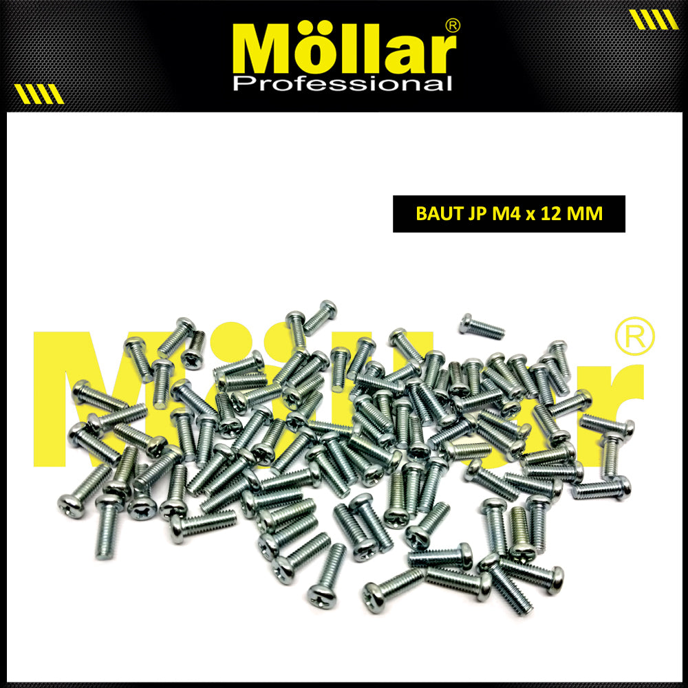 MOLLAR 93-097 Baut JP M4 x 12 - 100 pcs