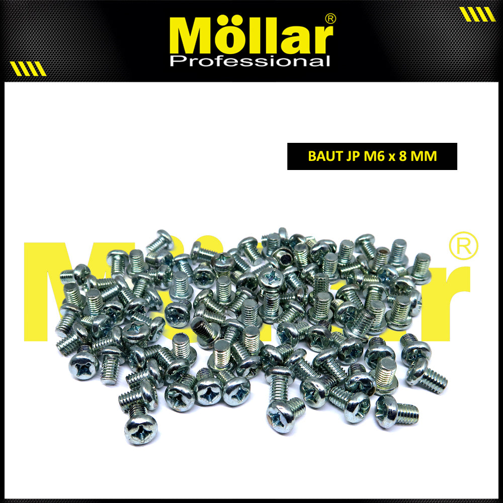 MOLLAR 93-117 Baut JP M6 x 8 - 100 pcs