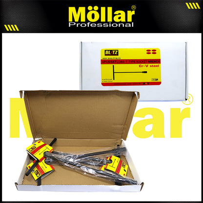 BLITZ 14790 Set 4 Pcs Kunci Sok T Hitam 8-10-12-14 mm