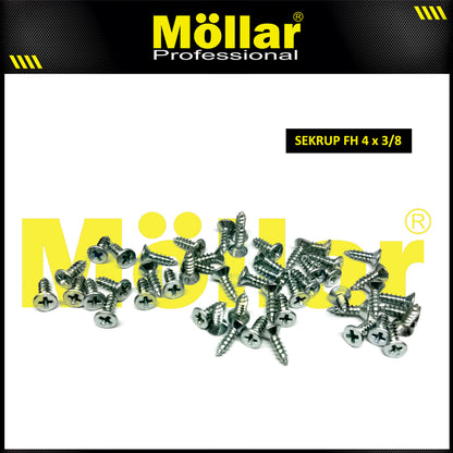 MOLLAR 93-039 Sekrup FH 4 x 3/8 - 100 pcs